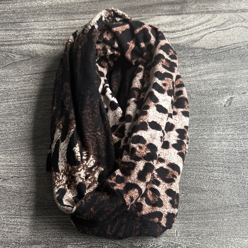 Aldo Animal Print infinity Scarf